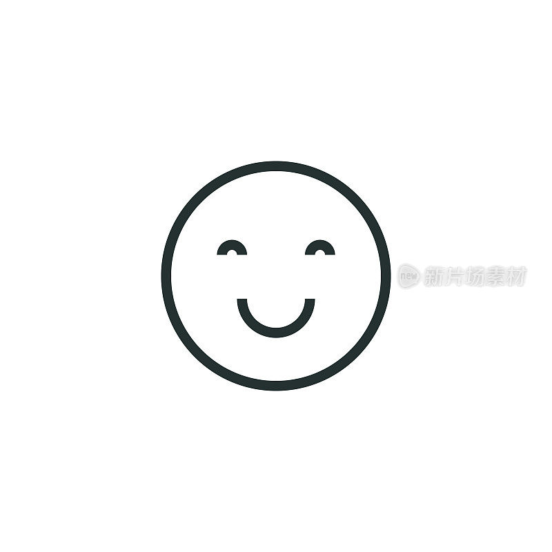 Smile Emoticons Line Icon